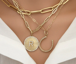 14Ct Gold PaperclipChain Necklace Midweight