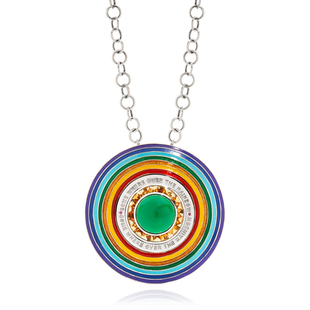 SOMEWHERE OVER THE RAINBOW PENDANT NECKLACE