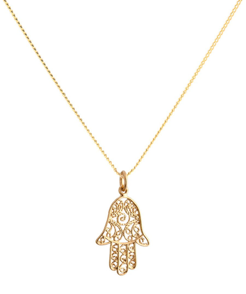 18K Gold 7 Spiritually Connected Amulet Necklace Set