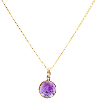 18K Gold 7 Chakra Gemstone Pendant Necklace Gift Set