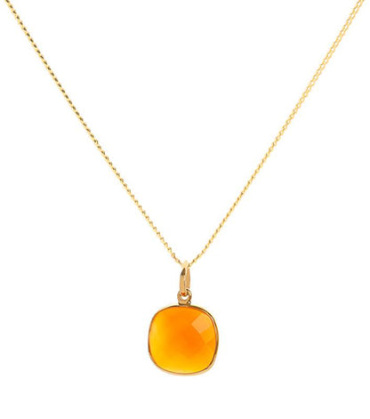 18K Gold 7 Chakra Gemstone Pendant Necklace Gift Set