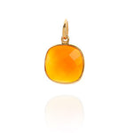 18K Gold Carnelian Sacral Chakra Pendant Necklace