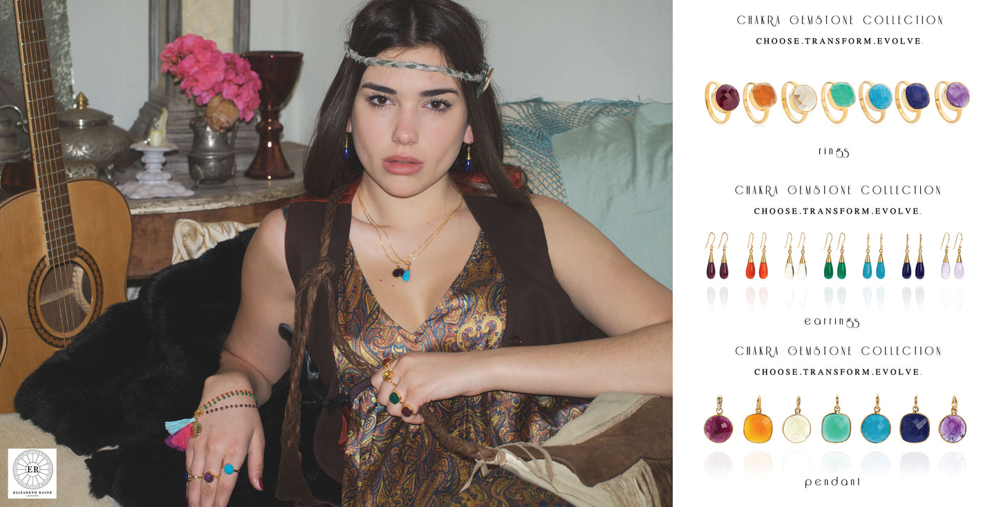 18K Gold Amethyst Crown Chakra Pendant Necklace