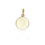 18K Gold Citrine Solar Plexus Chakra Pendant Necklace