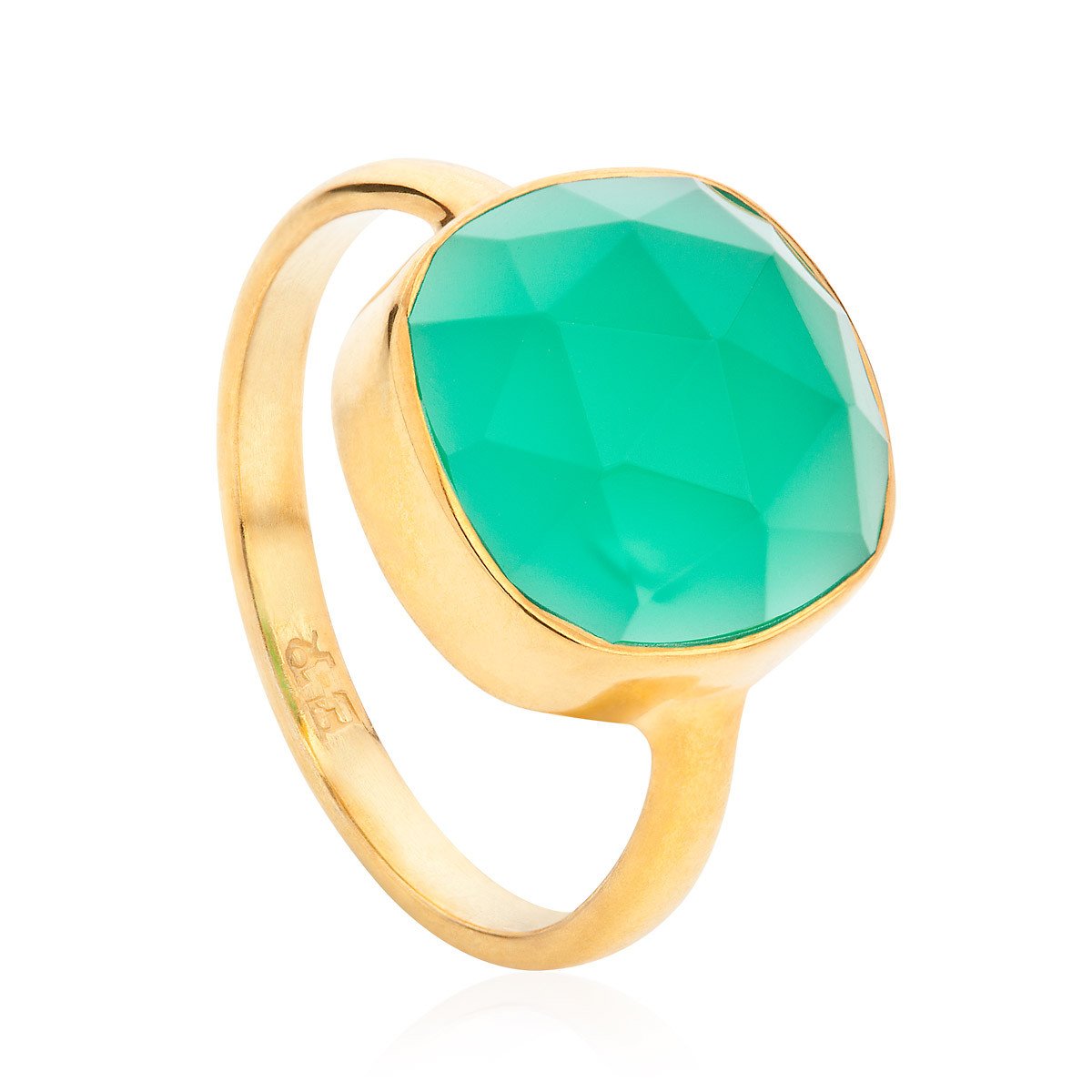 18K Gold 7 Chakra Gemstone Ring Gift Set