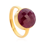 18K Gold Ruby Root Chakra Ring