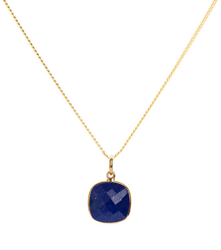 18K Gold 7 Chakra Gemstone Pendant Necklace Gift Set