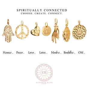 18K Gold 7 Spiritually Connected Amulet Necklace Set